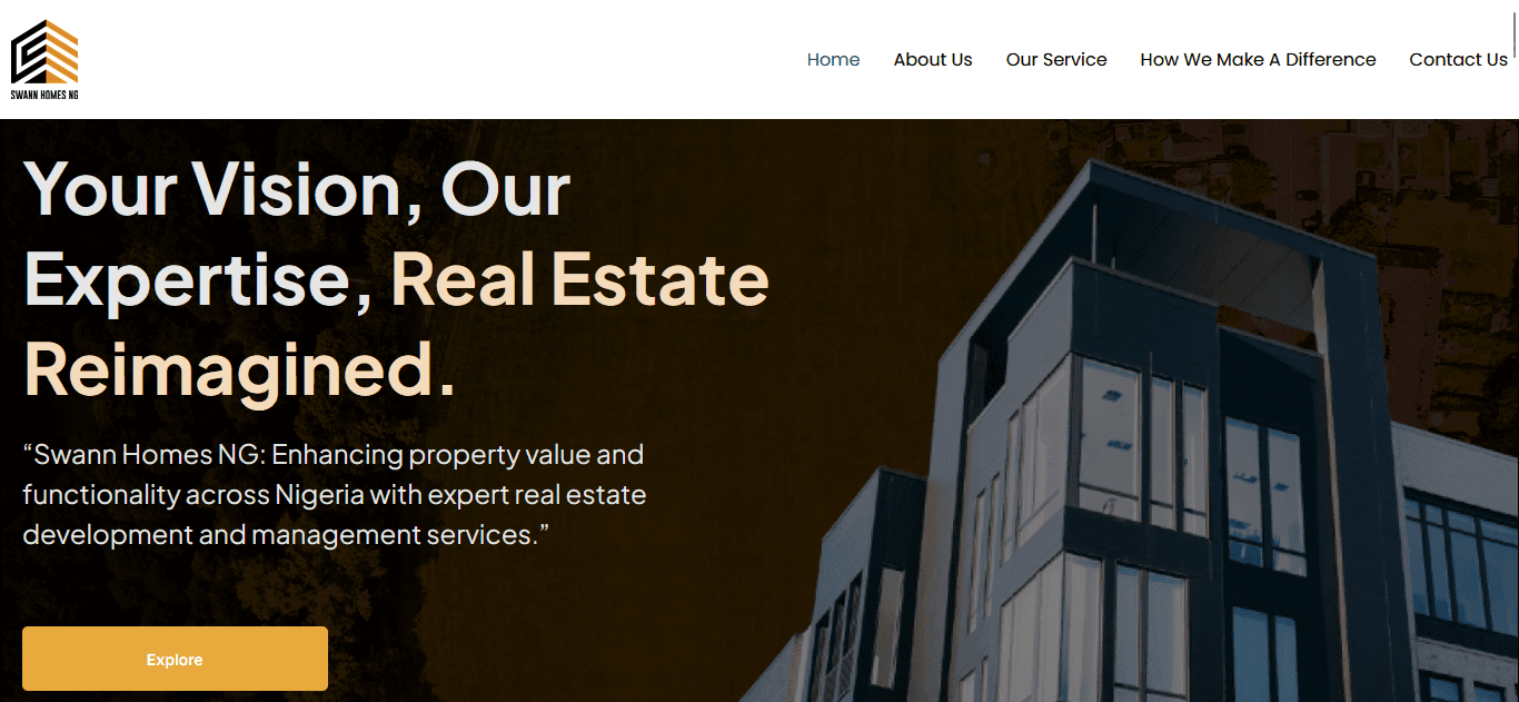 Swann Homes – Real Estate Listings Website